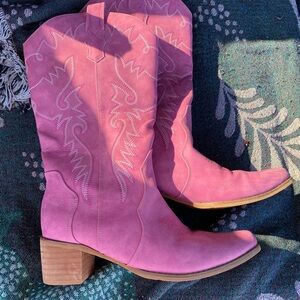 Pink Western Cowboy Boots